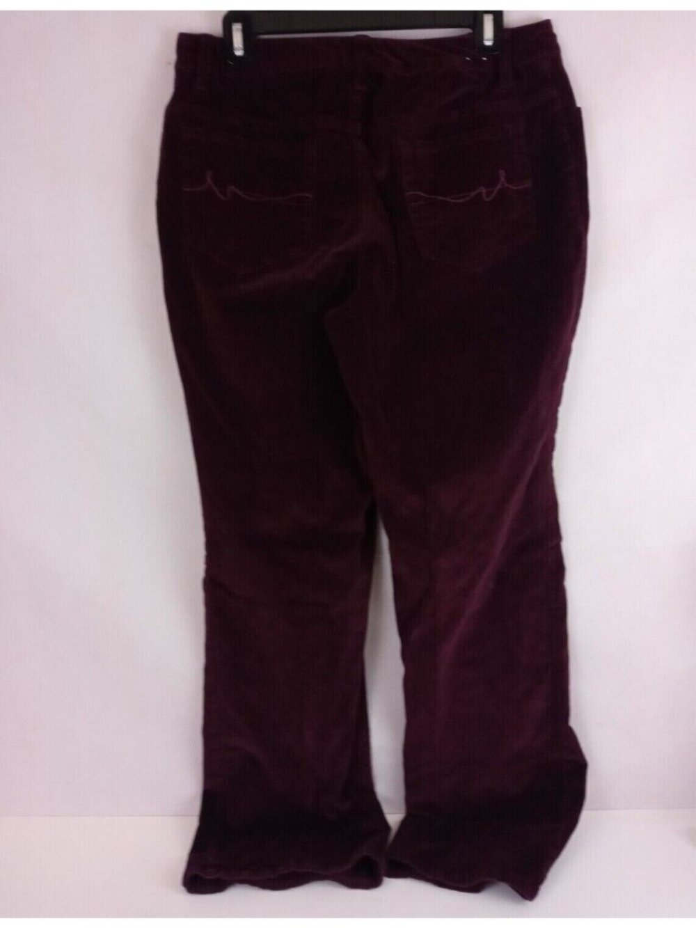 St. John's Bay Stretch Women's Plum Purple Corduroy Jeans Size 12